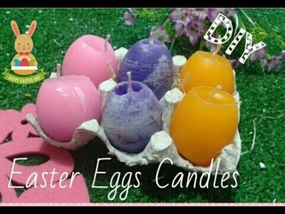 Easter Eggs Candles,Candele a forma di uova, DIY #1