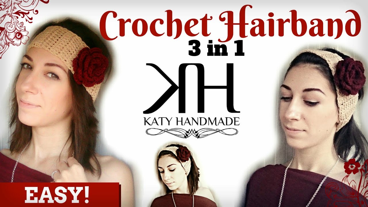 ❁ [Tutorial Uncinetto #16] Fascia per capelli | Hair band | Crochet ❁