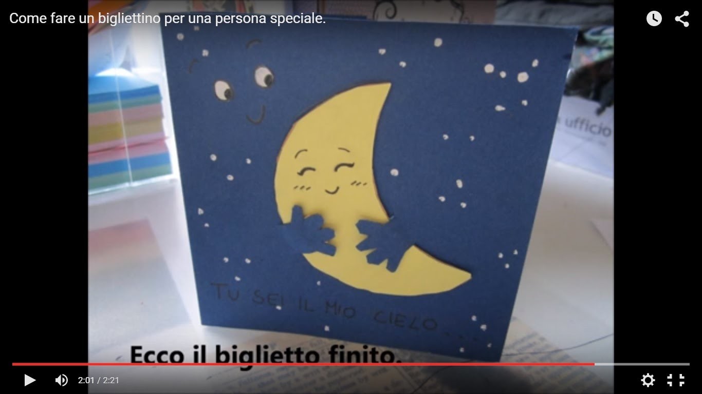 DIY bigliettino per una persona speciale.