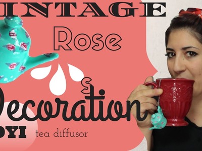 DIY rose vintage | mini teapot