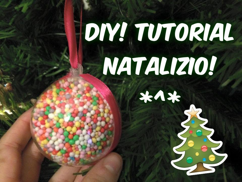 DIY Tutorial di Natale! Creiamo una pallina dolciosa per l'Albero di Natale! Idea regalo!