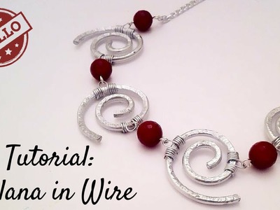 Tutorial \ Wire Curls Necklace \ Collana in Wire \ Alluminio, Pietre Dure
