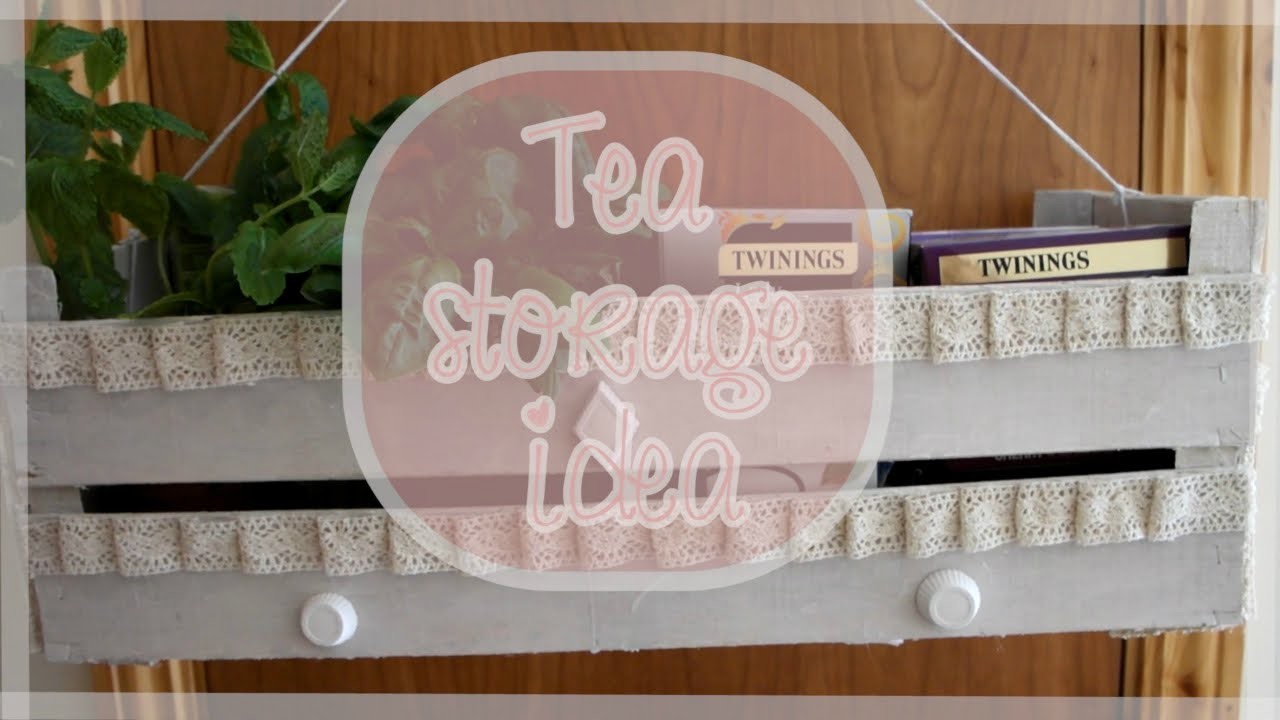 DIY Tea storage idea {Home Decor} - Bacidisapori