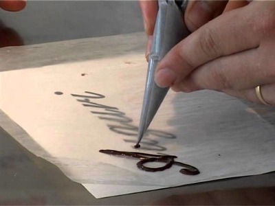 Scritte di cioccolata per torte @ Benvenuti a Tavola 08.07.2011