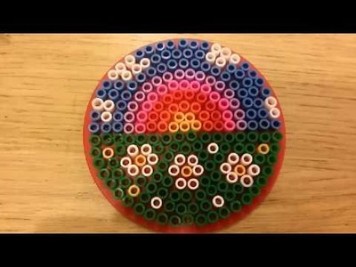 Tutorial arcobaleno | rainbow pyssla - hama beads