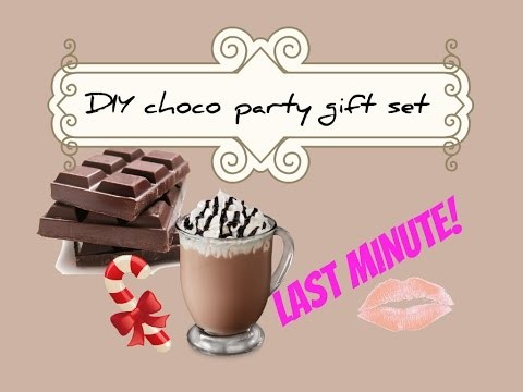 Last minute DIY chocolate party gift!  Choco regalo fai da te
