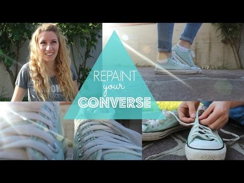 DIY Repaint Your Sneakers.Converse -DIY Cambia colore alle tue scarpe