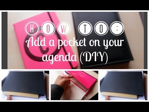 How to: Add a pocket on your agenda (DIY) | Cherol Smile