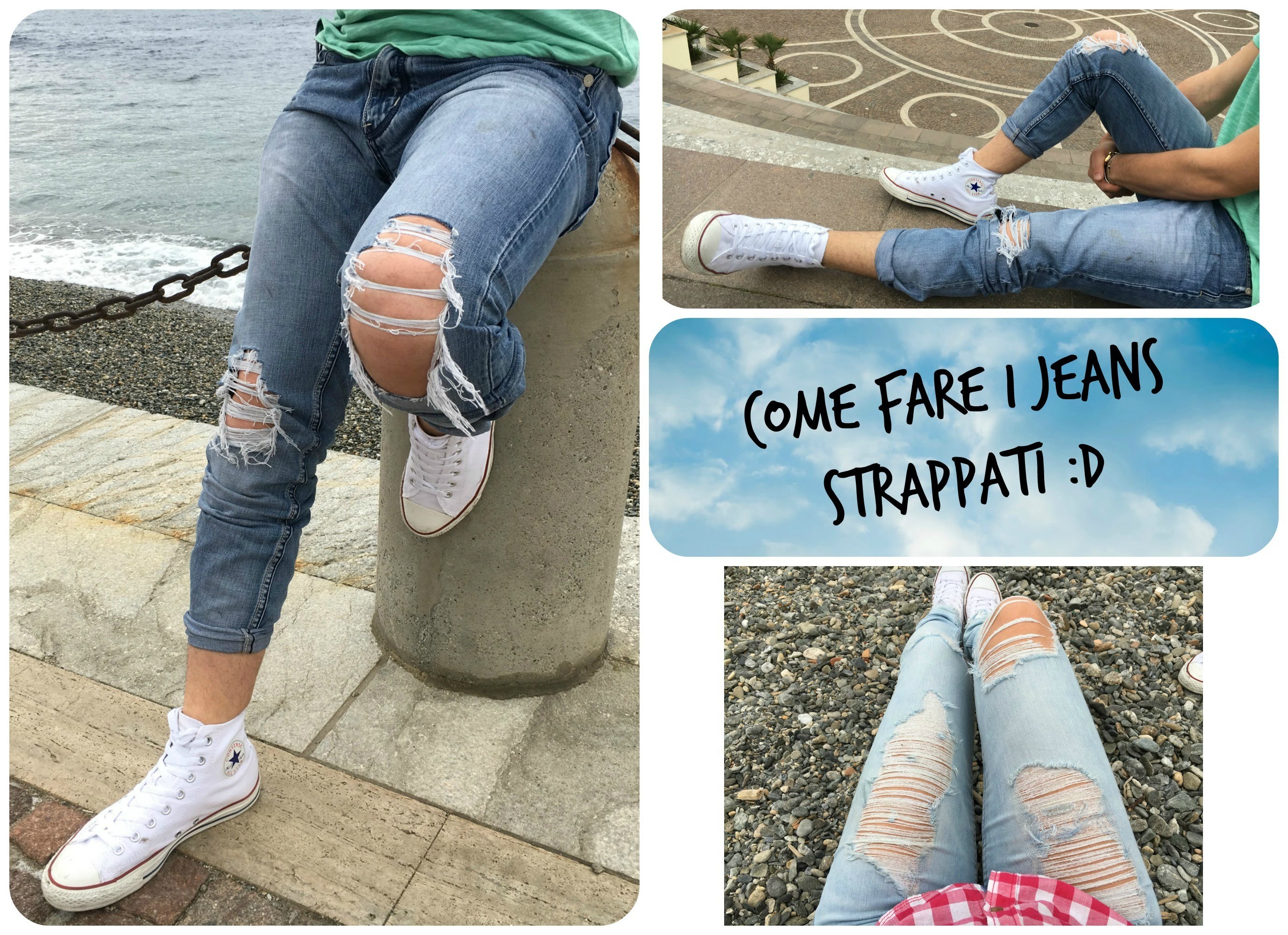 DIY : come fare i jeans strappati (SEMPLICE)