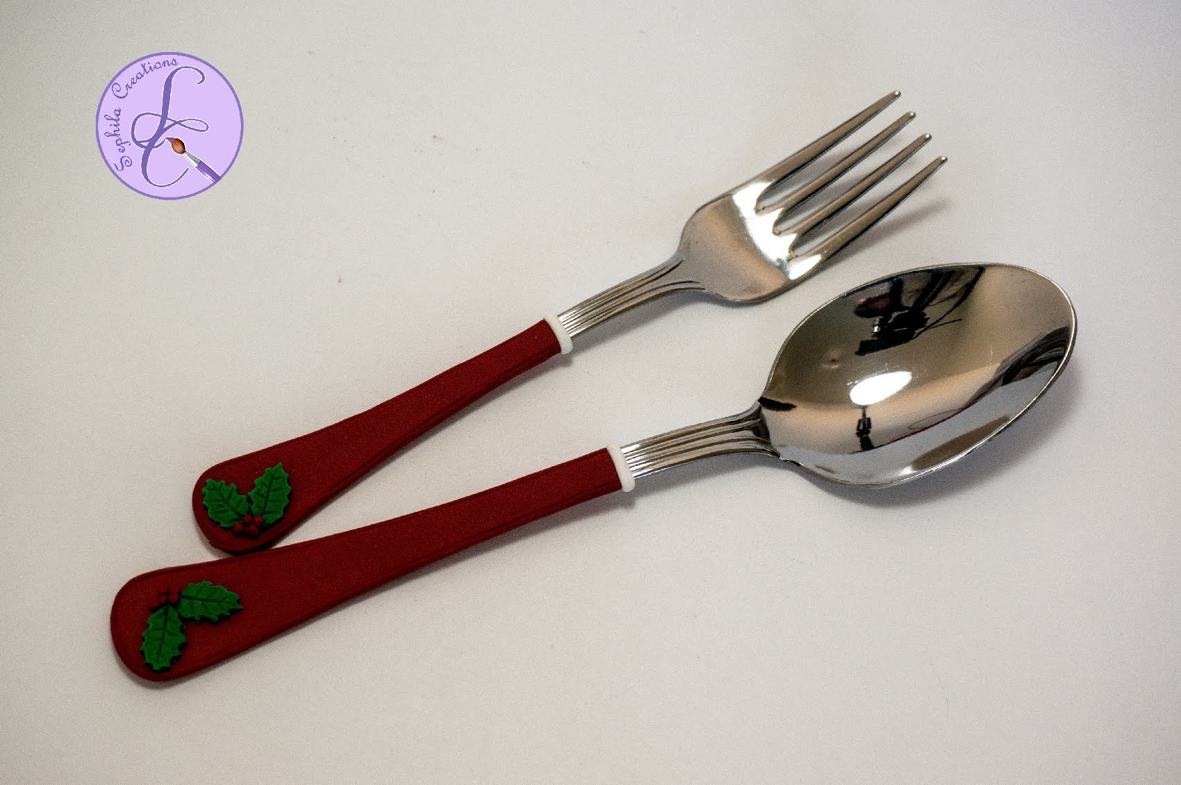 Tutorial: Posate Natalizie in Fimo (Christmas cutlery polymer clay)