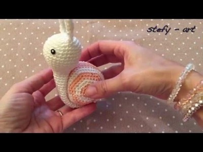 Lumaca amigurumi (tutorial schema).How to crochet a snail amigurumi