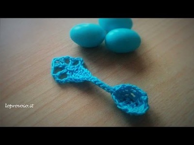 Cucchiaino all'uncinetto - Crochet little spoon