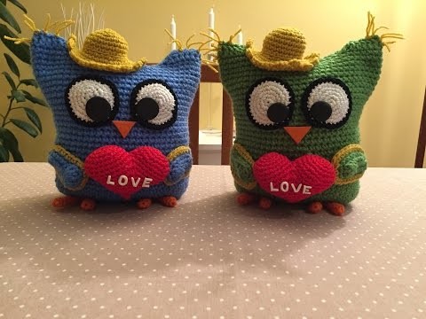 Gufetto Amigurumi tutorial. How to crochet owl Amigurumi