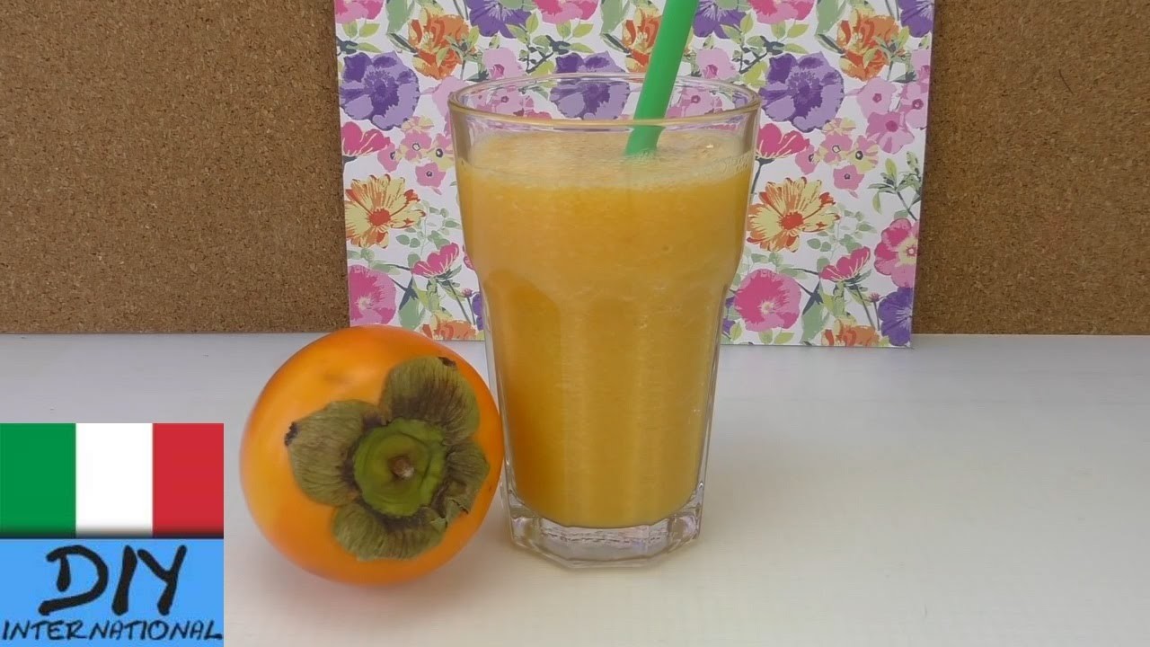 Buonissimo Smoothie di cachi - per gli atleti | ricco di vitamina A - una delizia e fruttato