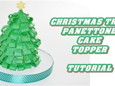 How to make a Christmas tree decorate fondant_ panettone pasta di zucchero albero natale tutorial