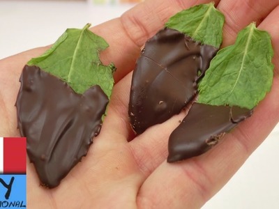 DIY "After Eight" Snack Fai da te | foglie di Menta piperita con cioccolato