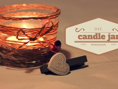 DIY Candle Jar | Riciclare i vasetti delle candele.  IDEA NATALE