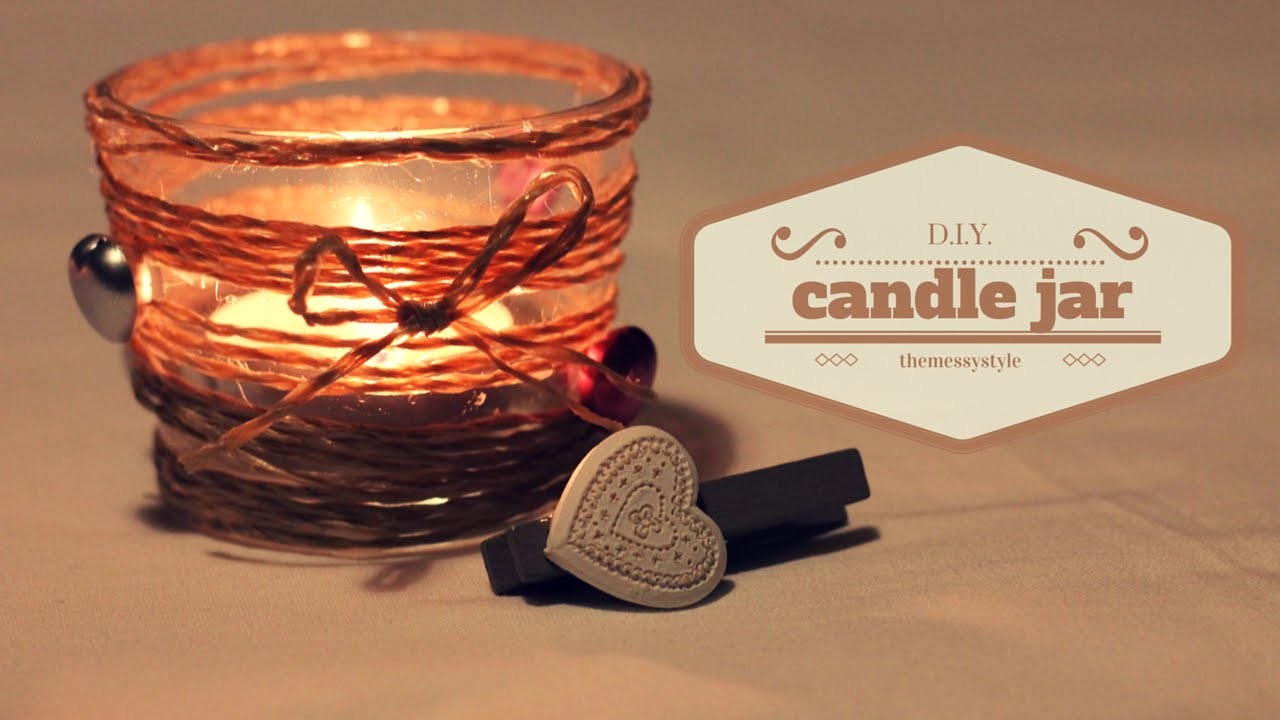 DIY Candle Jar | Riciclare i vasetti delle candele.  IDEA NATALE