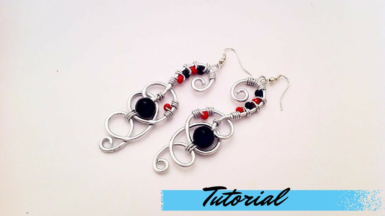 Tutorial \ Wire Kaotik Earrings \ Orecchini in Wire \ Alluminio, Pietre Dure