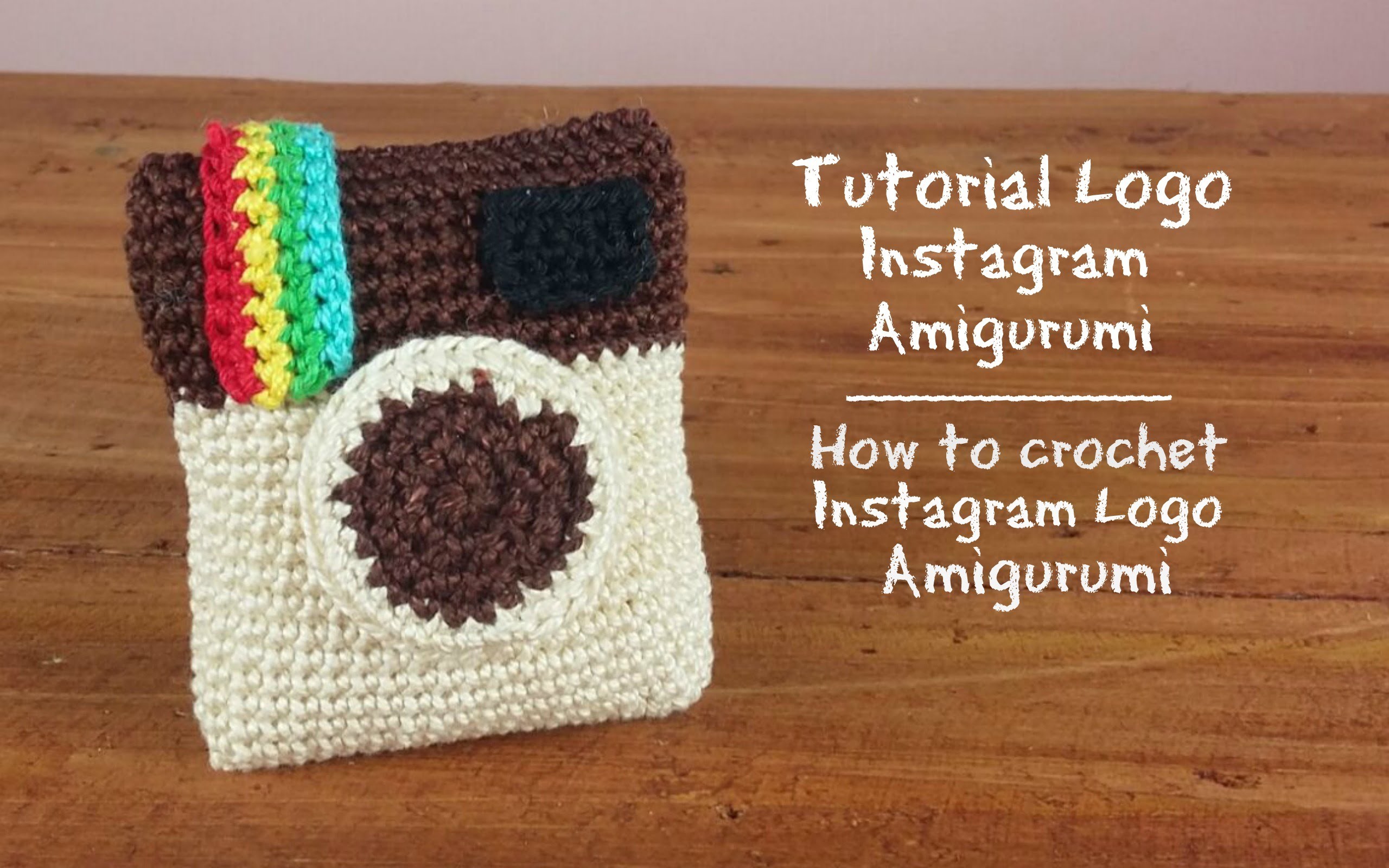 Logo "Instagram" Amigurumi | How to crochet "instagram" logo Amigurumi (Double Creation)
