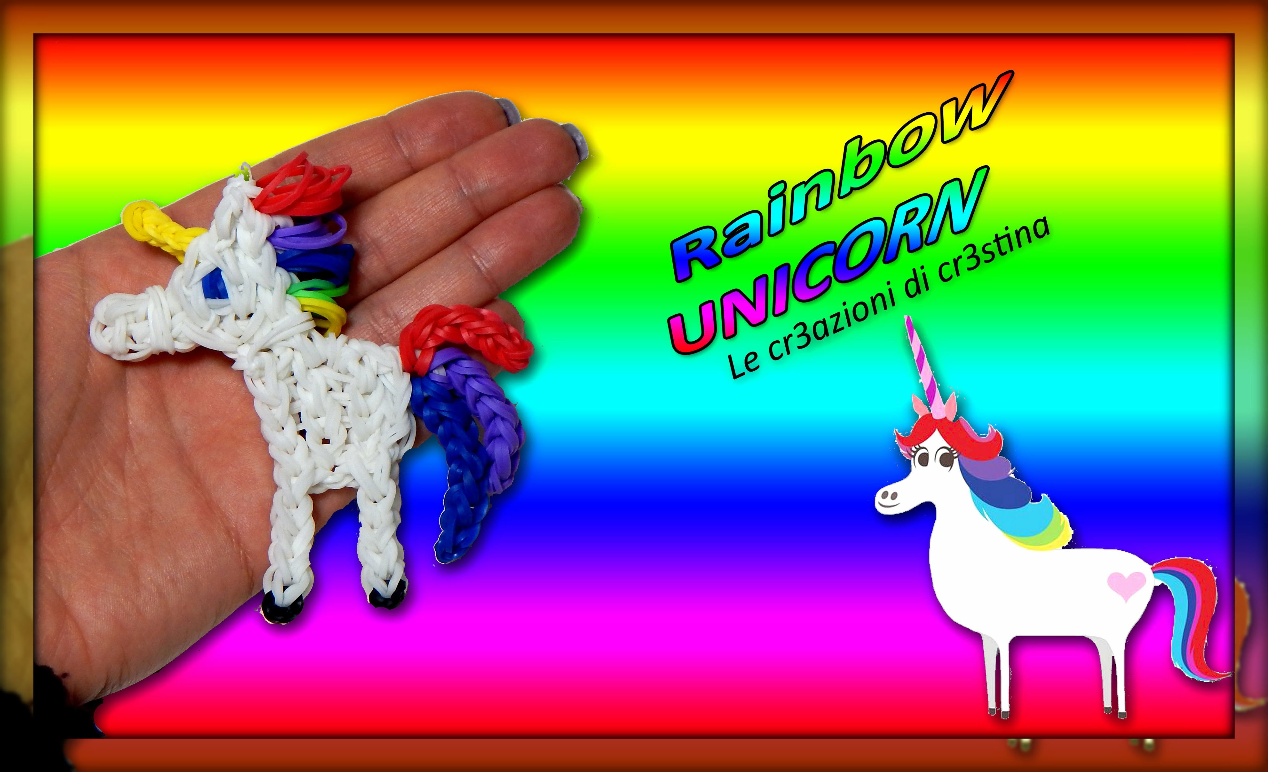 Unicorno Arcobaleno | My Little Pony | Cavallo con Elastici RAINBOW LOOM Tutorial