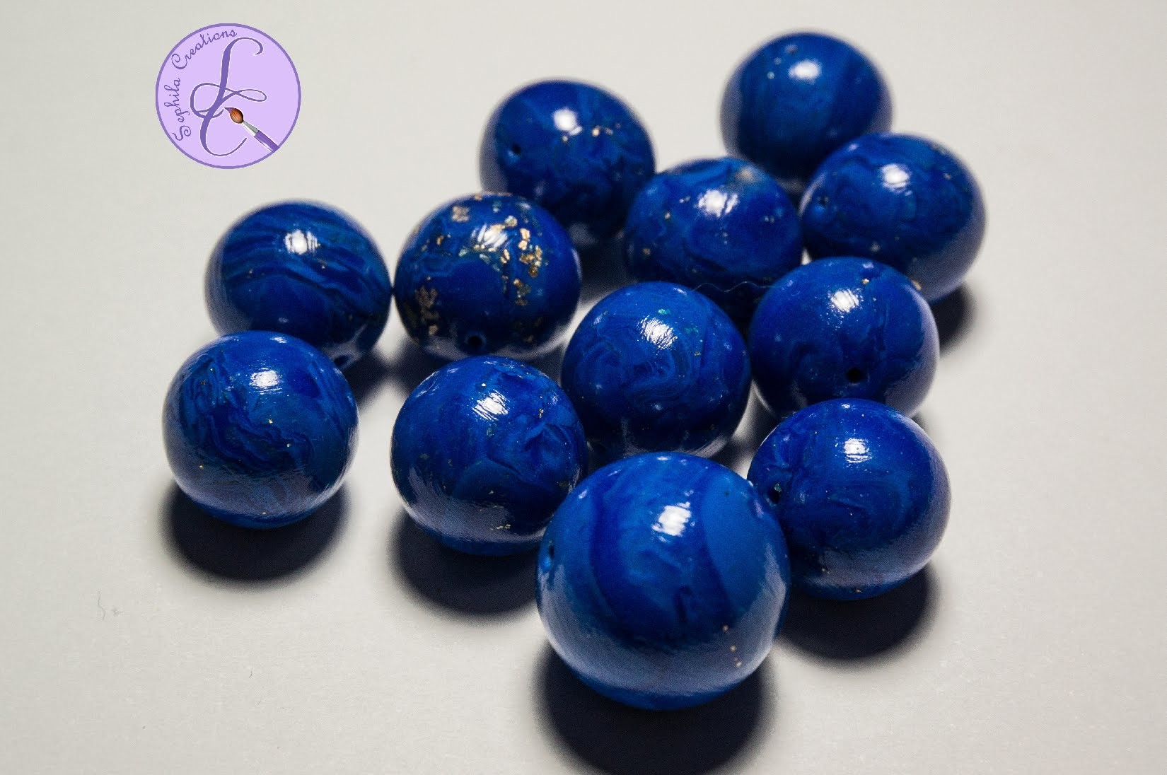 Tutorial: Perle Lapislazzuli in Fimo (polymer clay lapis lazuli beads)