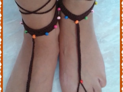 Barefoot Sandals Crochet: Cavigliere all'uncinetto