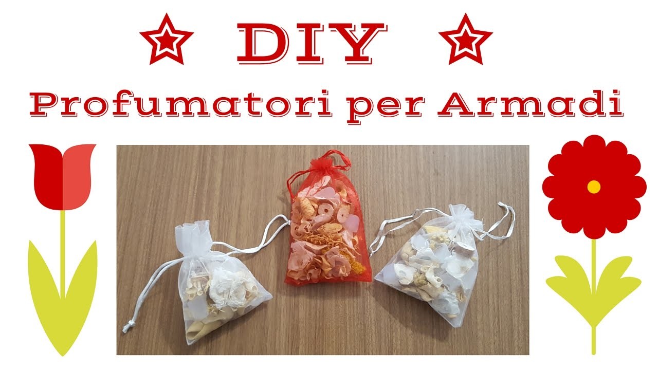 DIY: Sacchetti Profumati per Armadi (Riciclo deo in stick)