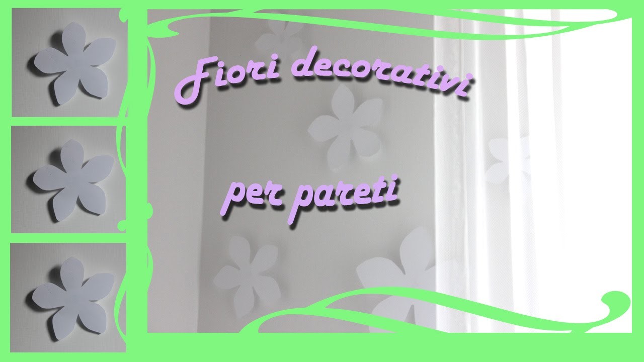 Fiori di carta per decorare  pareti DIY