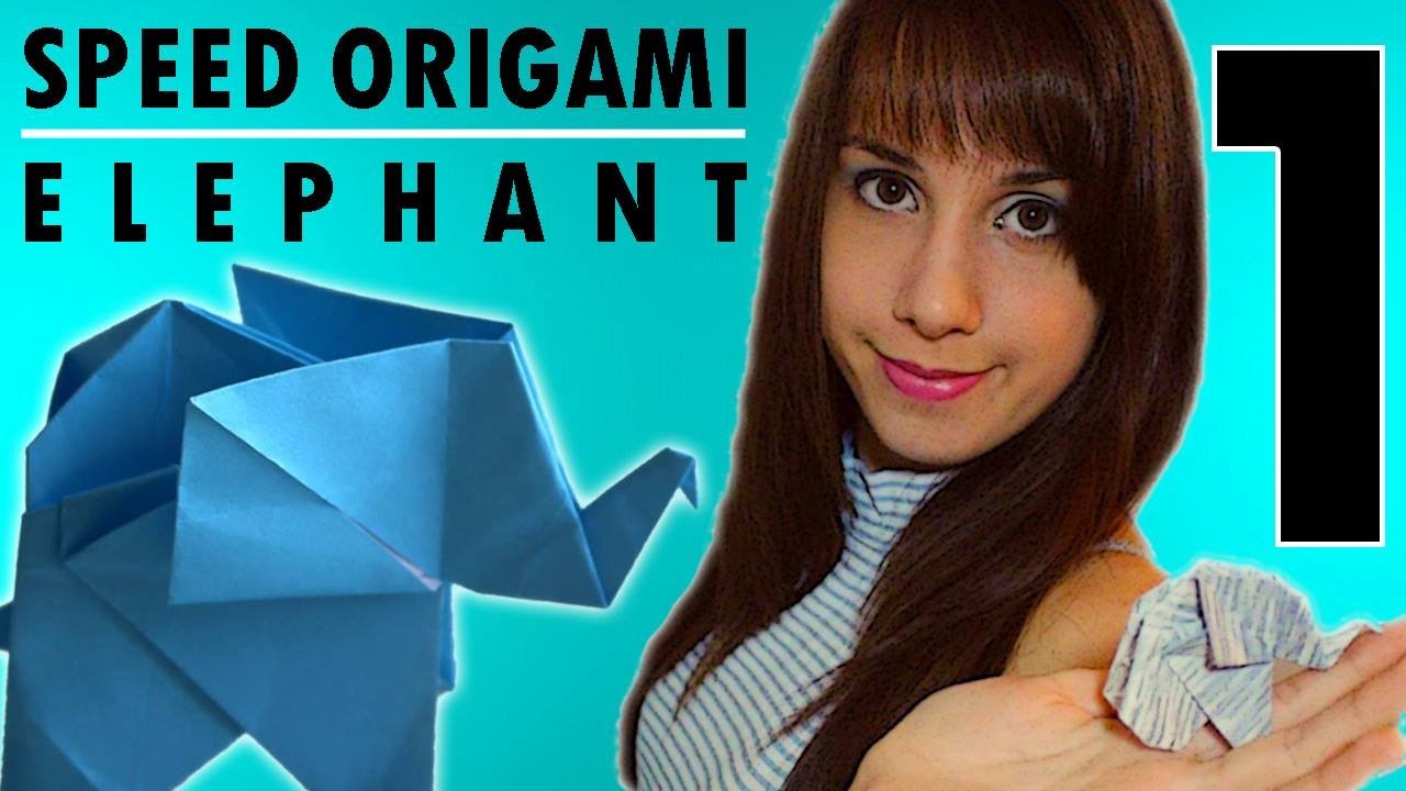 Speed-origami - Elefante - Elephant origami