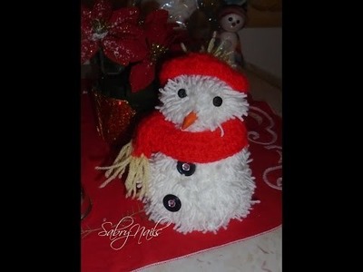 DIY :Pupazzo di neve (con la lana , decorazione natalizia )
