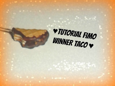 Tutorial Fimo gelato Winner Taco - Polymerclay tutorial icecream Winner taco