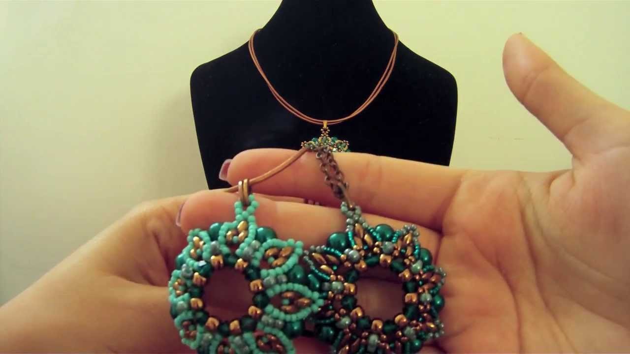 Video creazioni bijoux: ciondoli Laruna di Ewa e Modigliani di Jessy gioielli fai da te con superduo