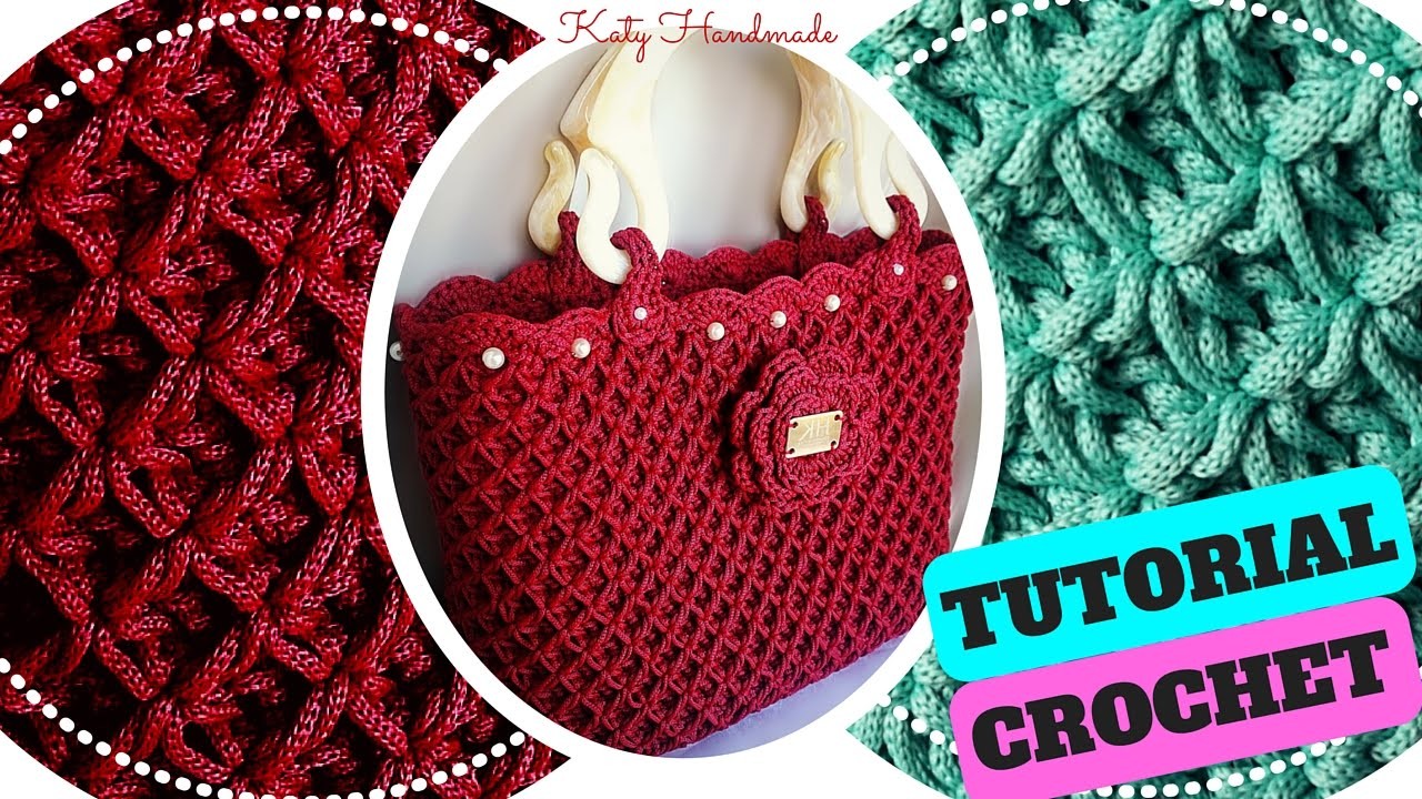 Tutorial crochet | Punto fiorellini in rilievo (o thai) uncinetto || Katy Handmade