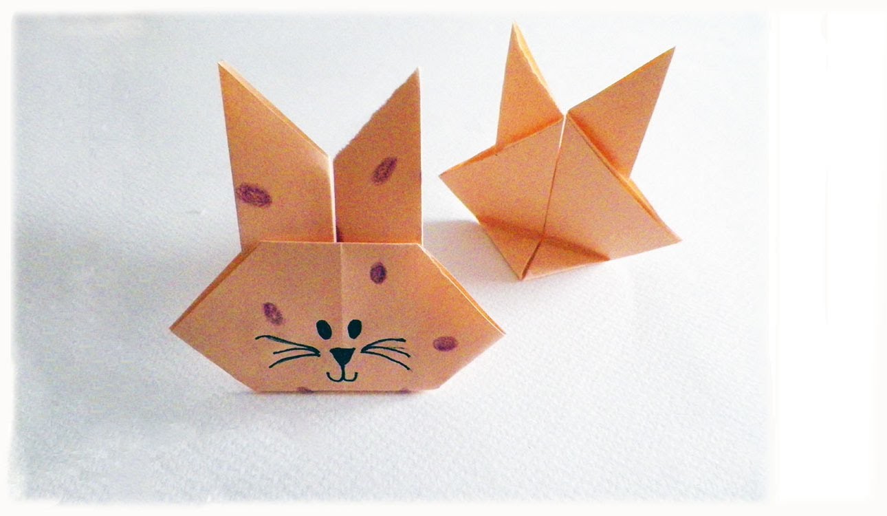 D.I.Y. Coniglietto di carta origami per la Pasqua - Origami Easter Bunny!