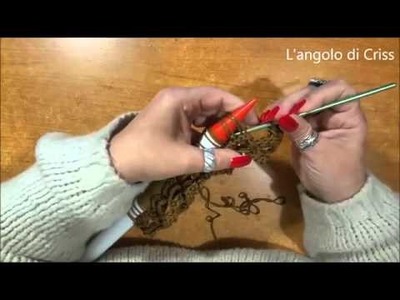 Borsa all'uncinetto cordino thai & punto peruviano   crochet bag  Broomstick stitch
