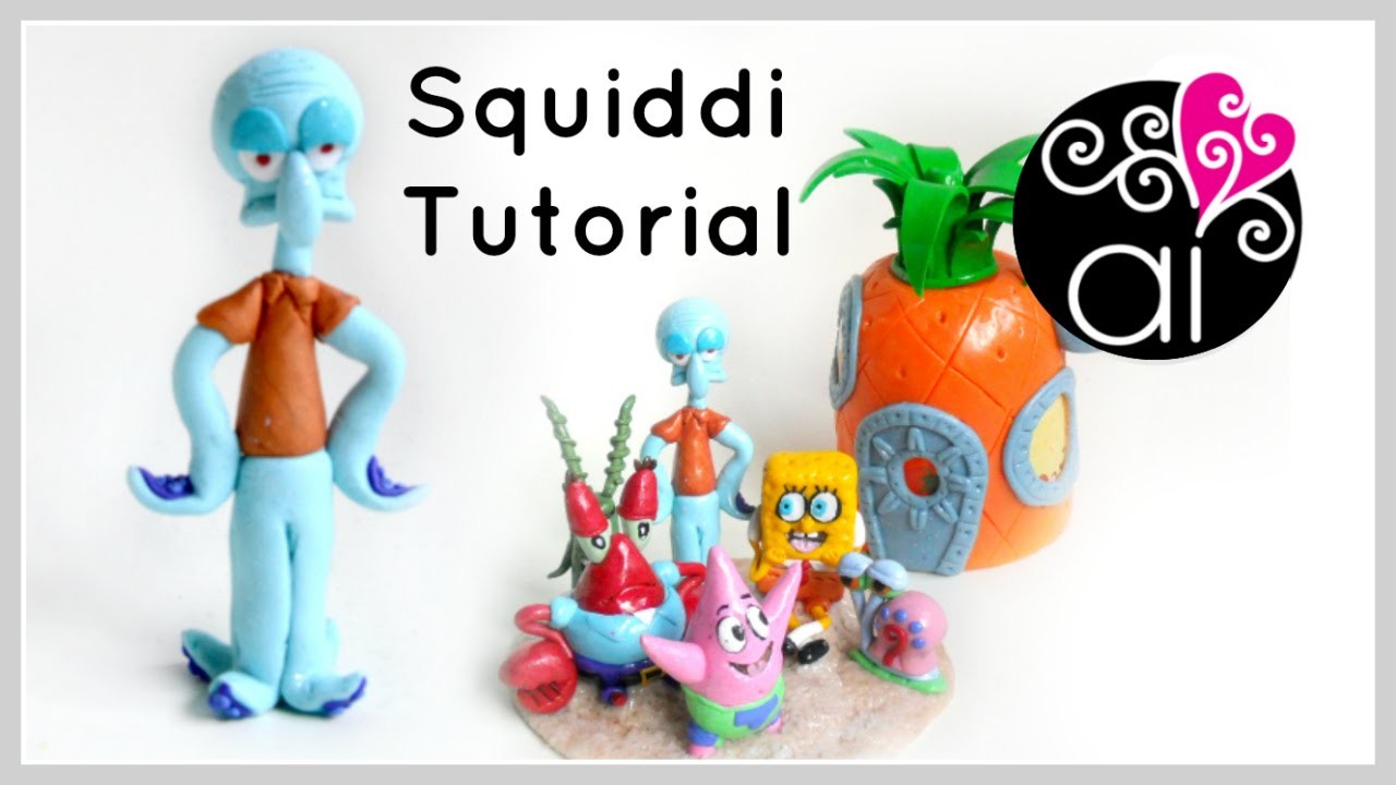 Squiddi | Polymer Clay Tutorial | Cake Topper DIY