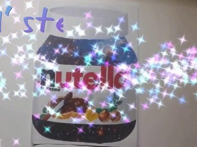 QUADERNINO A FORMA DI NUTELLA-DIY-