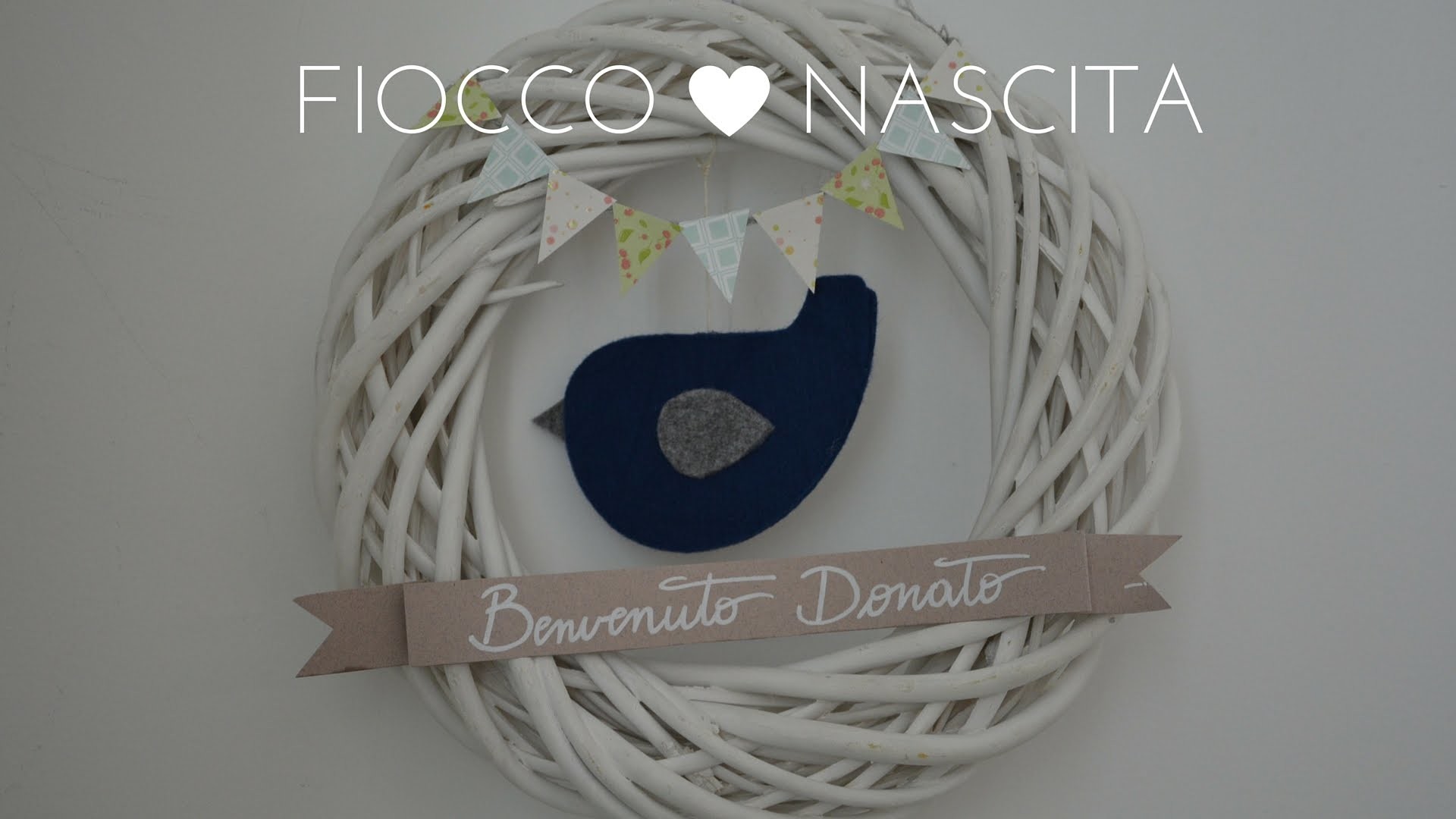 DIY: FIOCCO NASCITA - Indaco e Vaniglia ft. Briciole di Nido