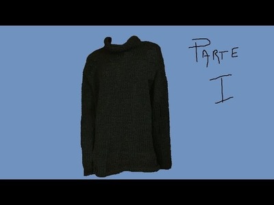 Maglione uomo ai ferri  parte I di II - How to Knit men's sweater -