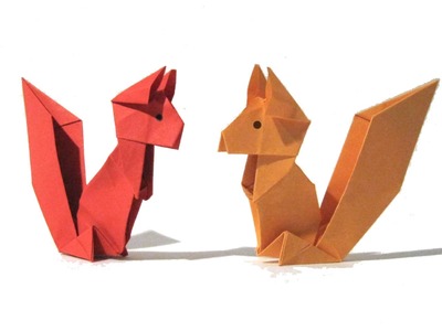 Origami Squirrel - Easy Origami Tutorial - How to make an origami squirrel