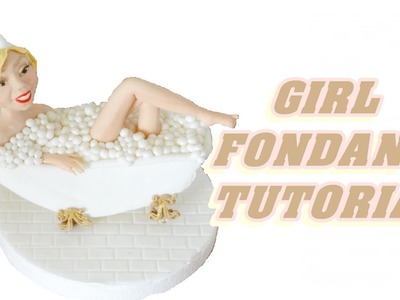 Tutorial GIRL CAKE TOPPER FONDANT sculpting a female viso e corpo in pasta di zucchero torta