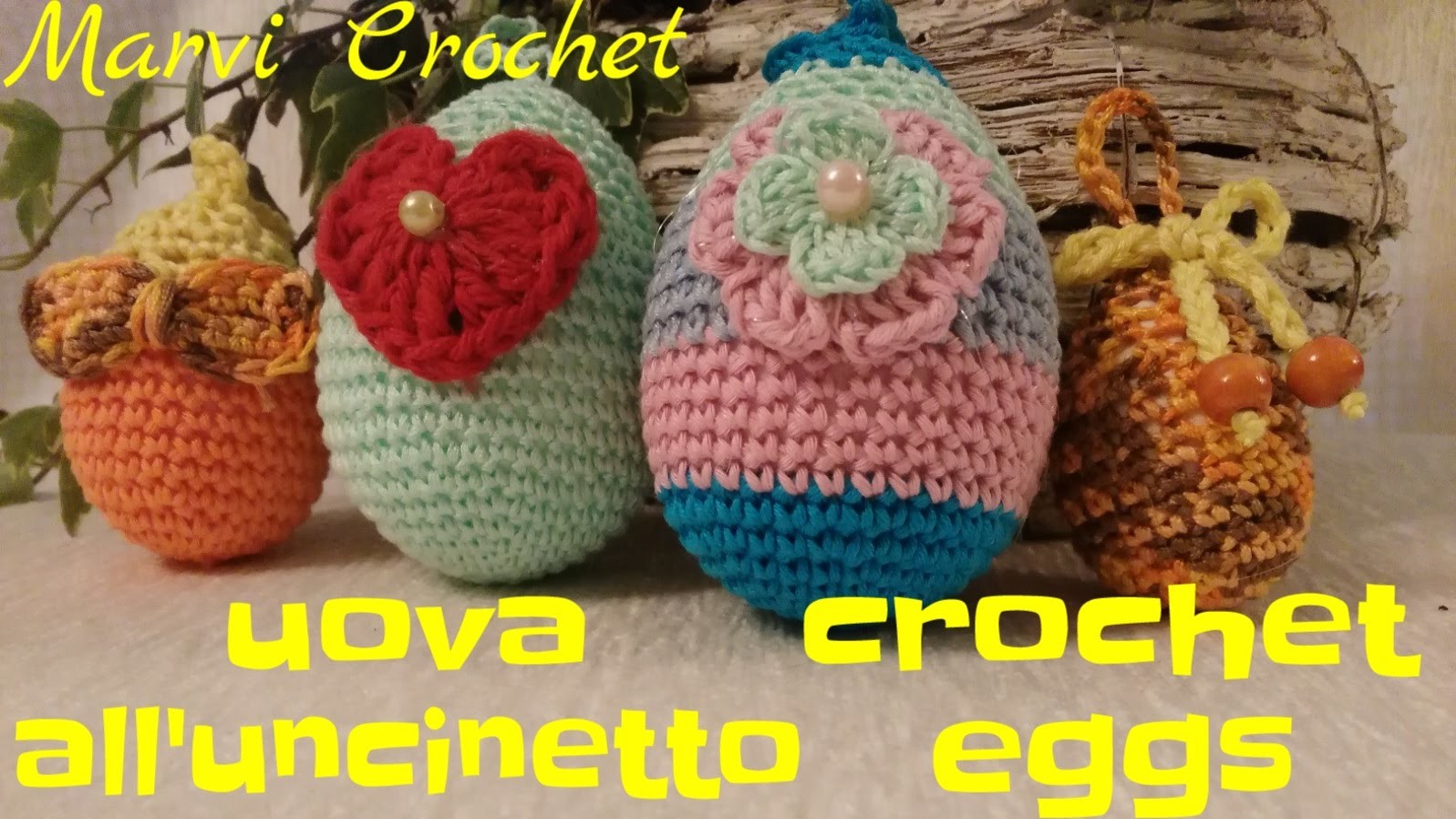 Tutorial uova all'uncinetto,easter egg crochet