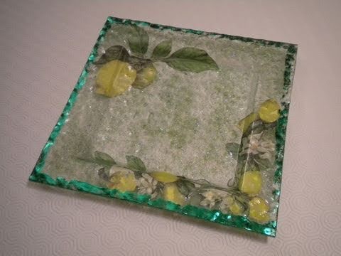Tutorial: Decoupage su piatto in vetro con vetrificazione