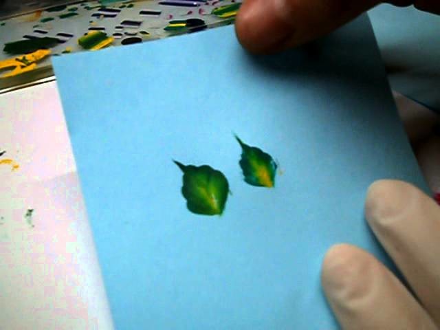 Vari tipi di foglie micropittura-parte 4