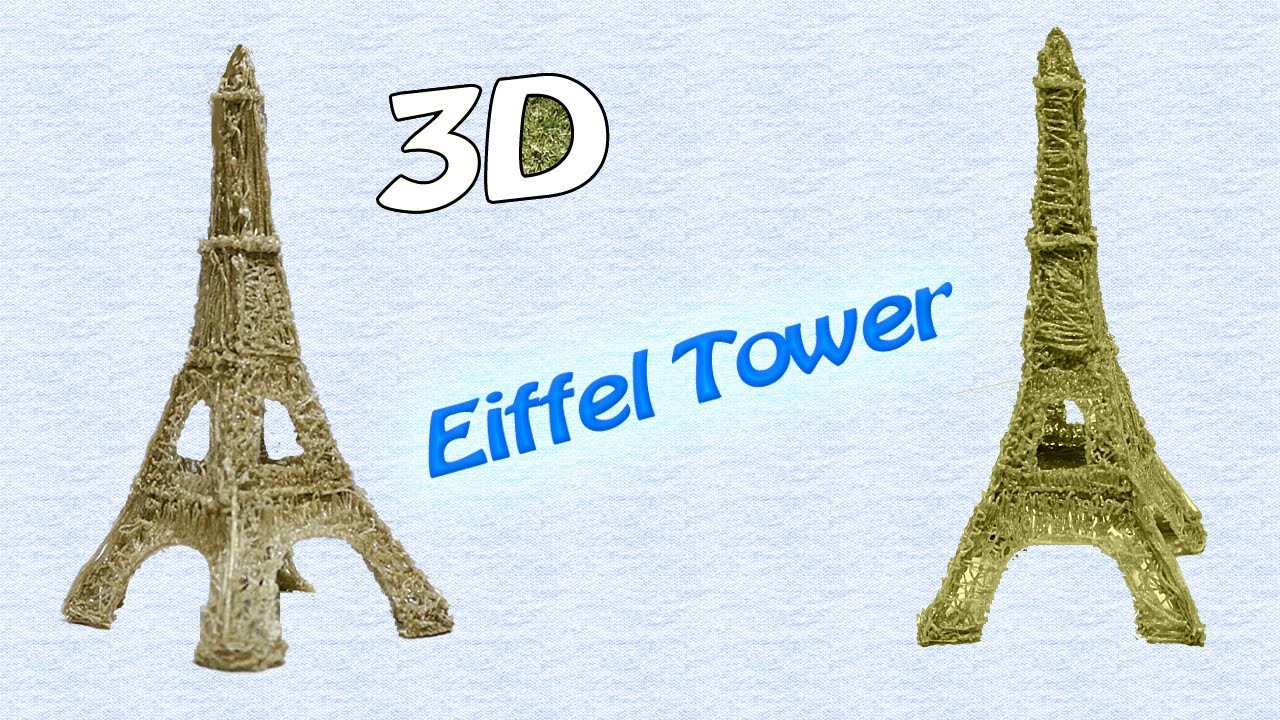 Come fare la Eiffel Tower - 3D Printing Pen Creations (Scribbler V3)