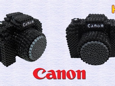 Fotocamera Canon 3D con Pyssla Hama Beads "Cámara PerlerBeads"❤
