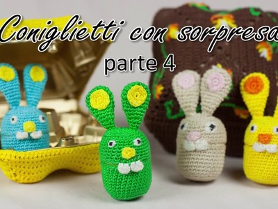 Tutorial coniglietti di pasqua all'uncinetto, metodo amigurumi, parte 4 di 4