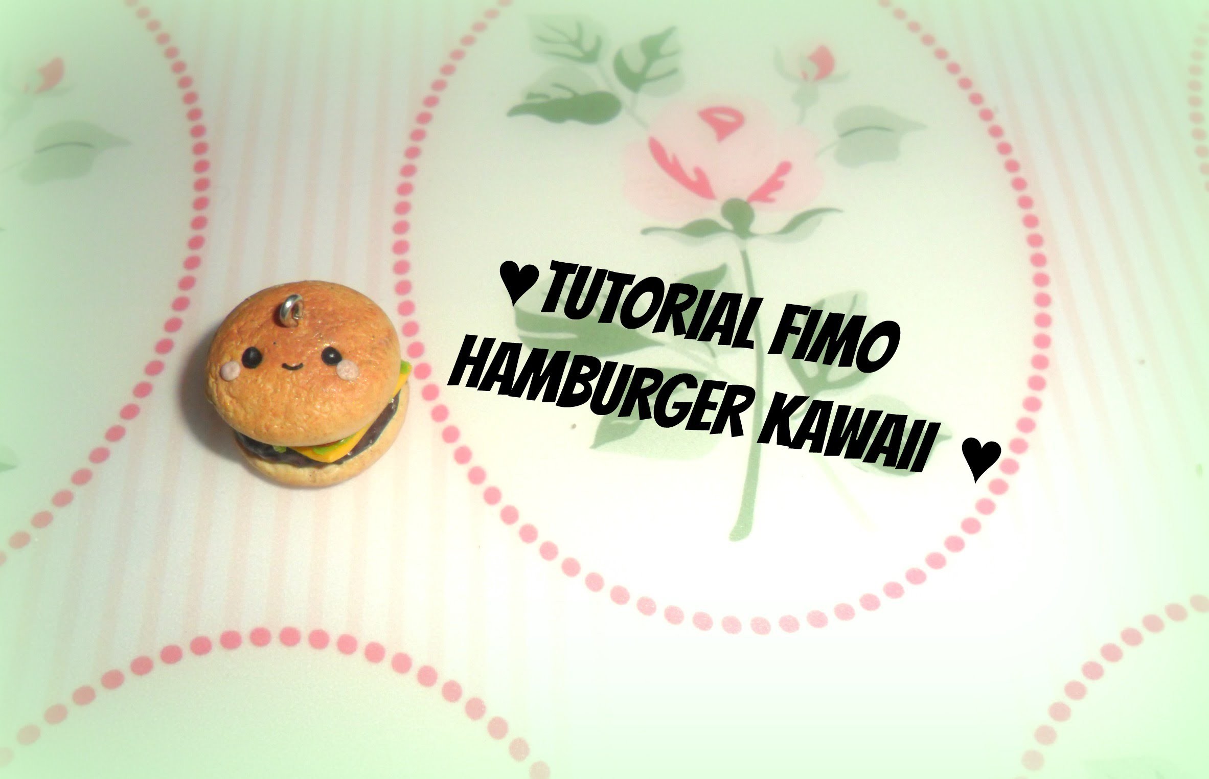 Tutorial Fimo Hamburger kawaii #Fast food series
