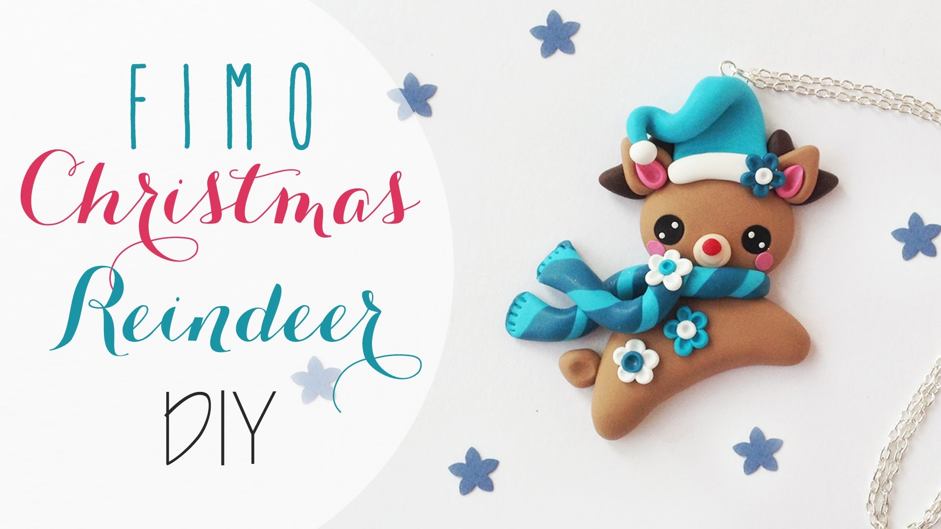Tutor: Renna natalizia in Fimo - Fimo clay Christmas Reindeer